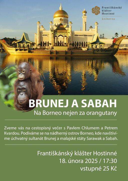 Brunej a Sabah - cestopisný večer v Hostinném 