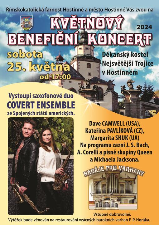 Květnový benefiční koncert v kostele v Hostinném 