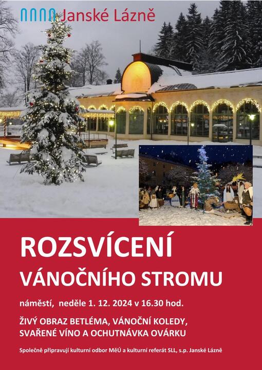 Rozsvícení vánočního stromu a Živý betlém Janské Lázně 