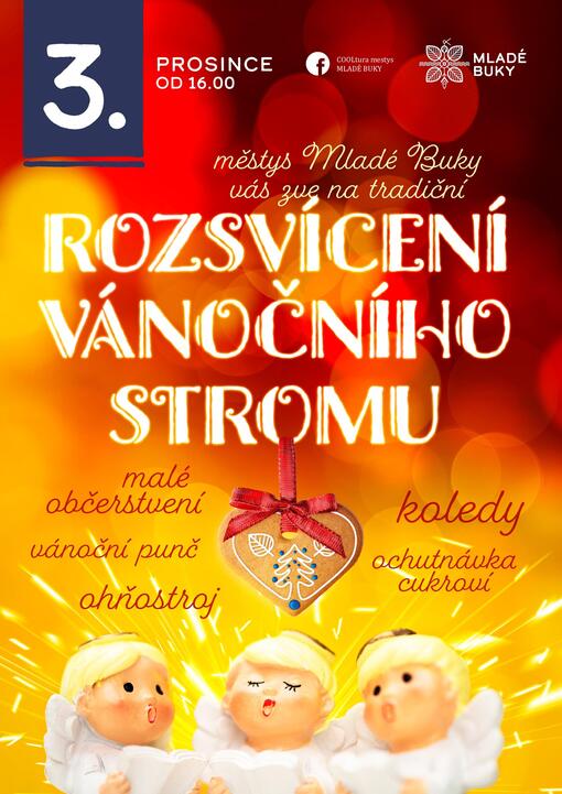 Rozsvícení vánočního stromu - Mladé Buky 