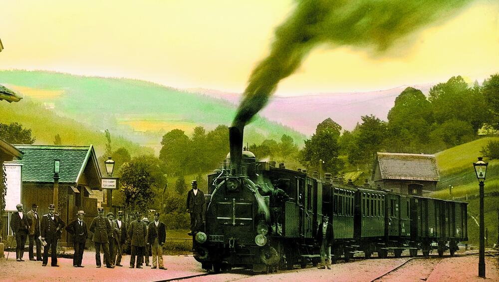 Historický vlak v Jablonci nad Jizerou