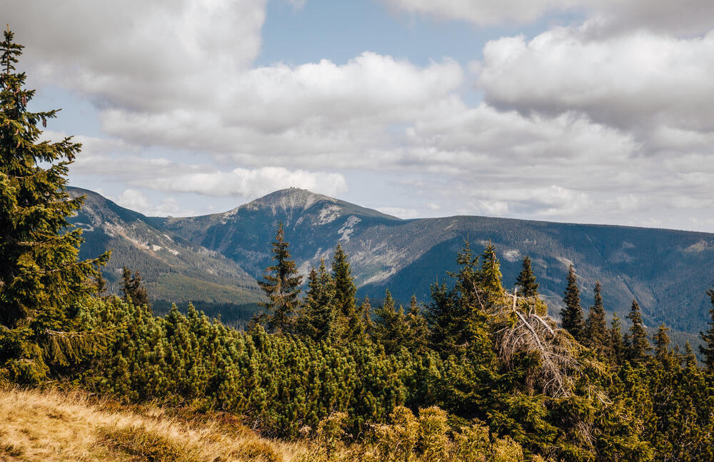 The most beautiful view of Snezka is not from the top