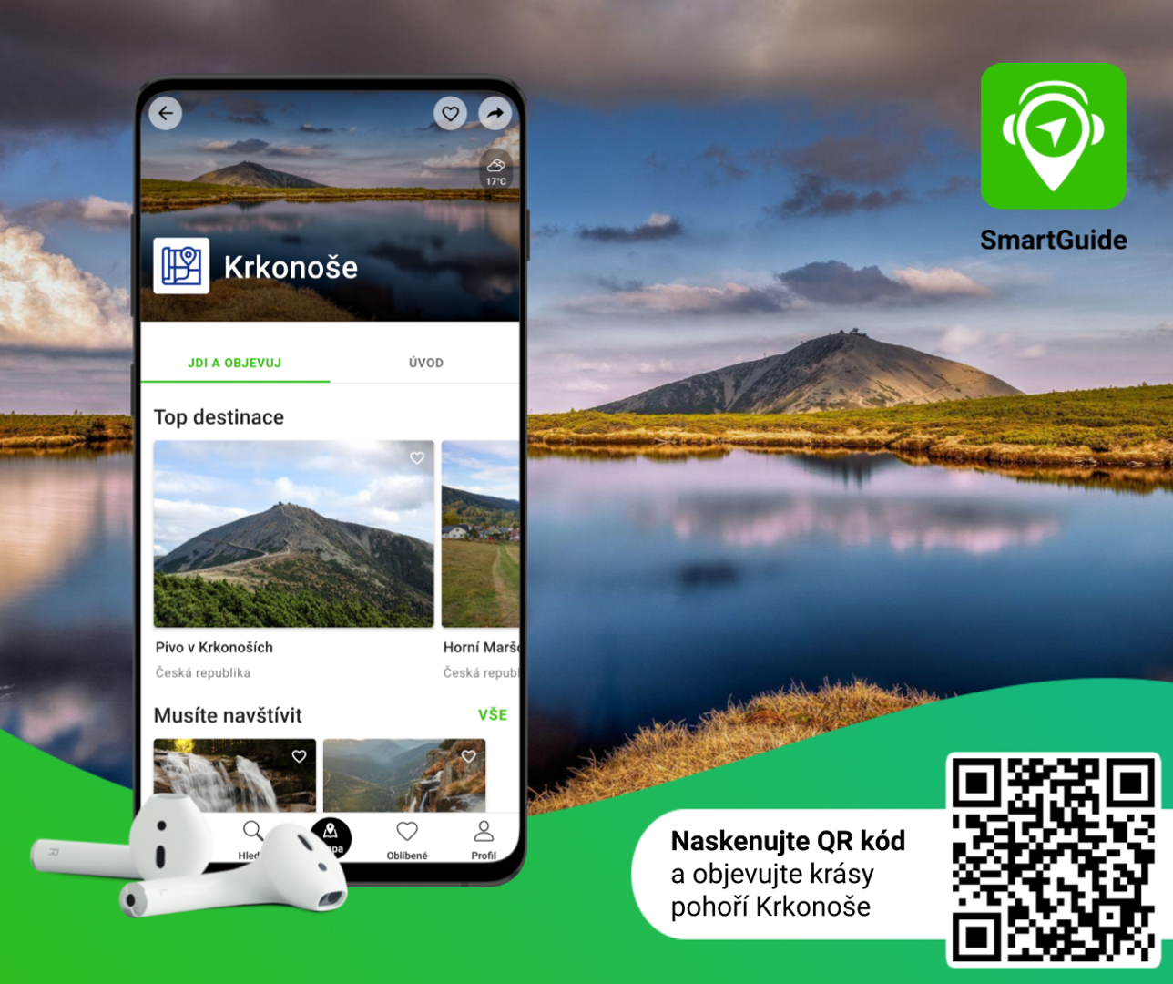 Krkonoše v aplikaci SmartGuide