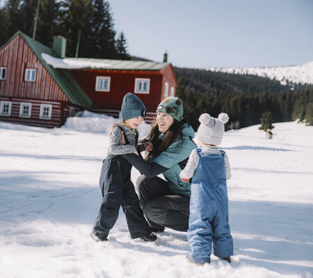 Winter mit Kindern im Riesengebirge
