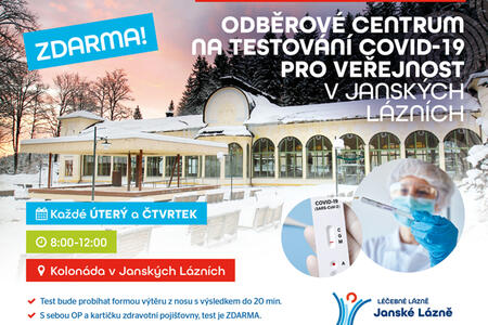 Nové odběrové centrum na testování COVID-19 pro veřejnost