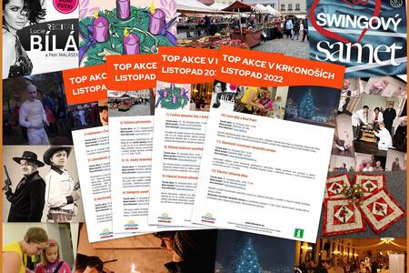 TOP akce v Krkonoších listopad 2022 – koláž