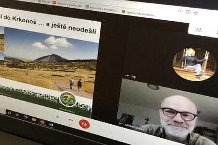 Online otevřený Krkonošský národní park pro školy